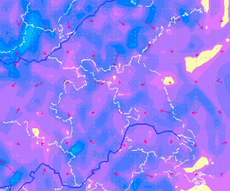 可降水量水平梯度